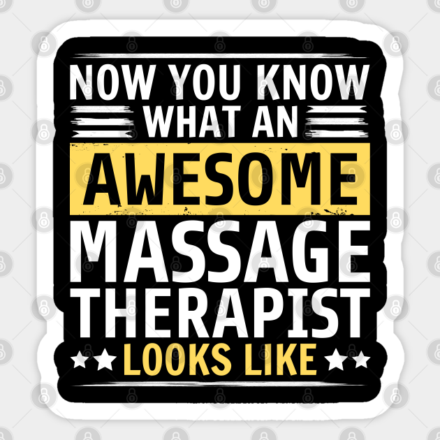 Funny Massage Therapist Massage Therapist Sticker Teepublic 7325